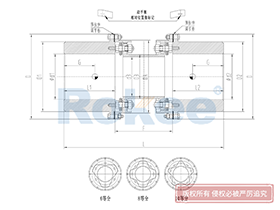 RLQU Diaphragm Coupling,Disc Membrane Couplings
