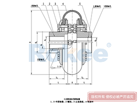 LLA Elastic Tyre Coupling,Tyre Type Couplings Engineering Drawing