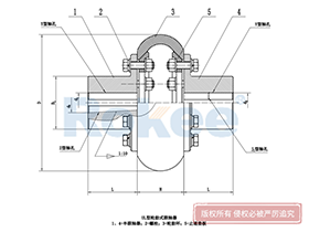 LLB Elastic Tyre Coupling,Tyre Type Couplings Engineering Drawing